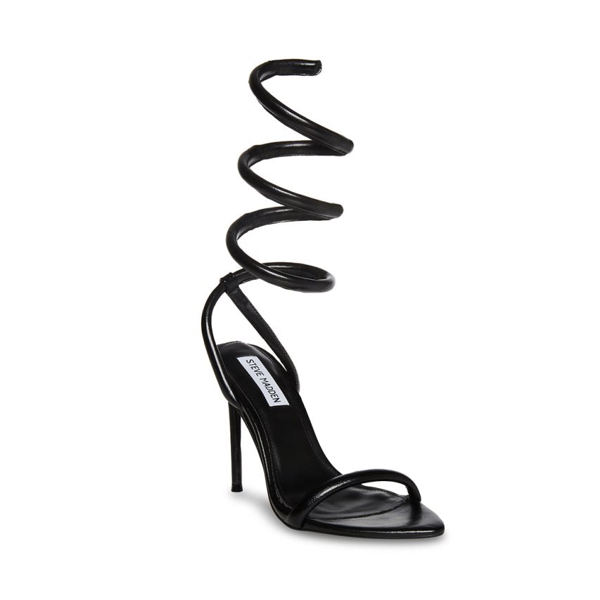 Black Steve Madden Bali Women's Heels Sandals | PH 0234EKV